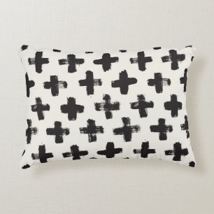Vintage Abstract Brush Strokes Background Decorative Cushion