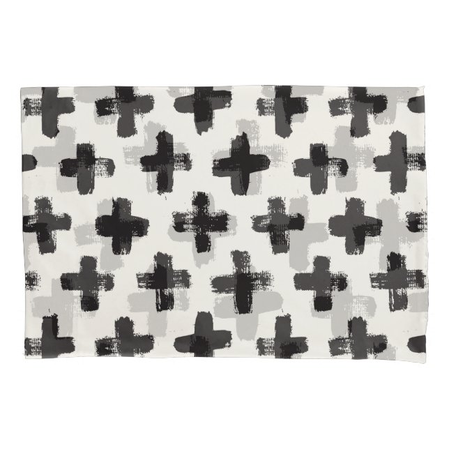 Vintage Abstract Brush Strokes Background Pillowcase (Front)