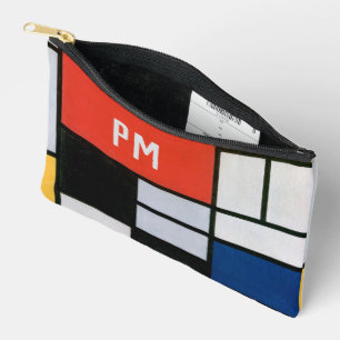 Vintage Abstract Composition by Piet Mondrian Accessory Pouch