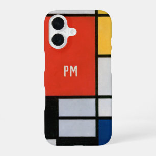 Vintage Abstract Composition by Piet Mondrian iPhone 16 Case