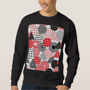 Vintage Abstract: Dots & Stripes Sweatshirt