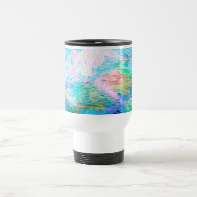 Vintage Abstract Dream – Romantic Fantasy Nature Travel Mug (Center)