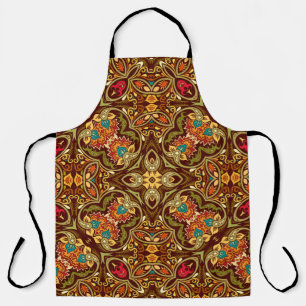 vintage abstract ethnic nature hand drawn ornament apron