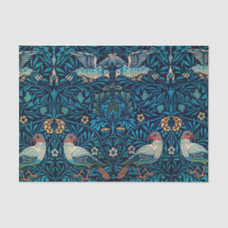 Vintage Abstract Floral Botanical & Bird Pattern Tissue Paper