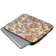 Vintage Abstract Floral Pattern Laptop Sleeve (Front Bottom)