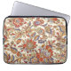 Vintage Abstract Floral Pattern Laptop Sleeve (Front)