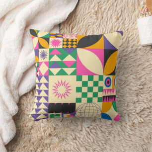 Vintage Abstract geometric art pattern Cushion