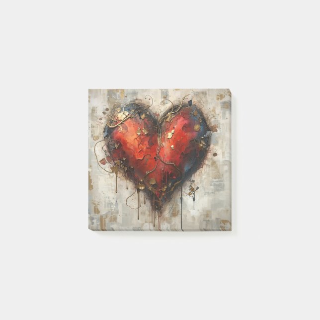 Vintage Abstract Hearts - Notes (Front)