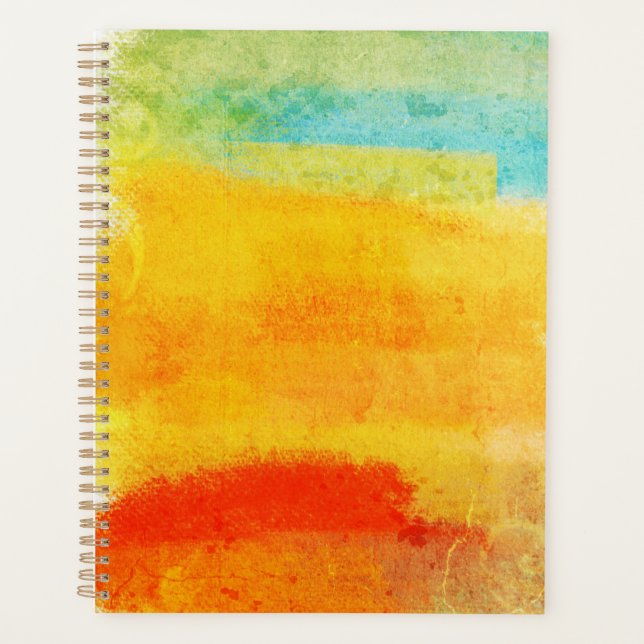 Vintage Abstract Painting Planner (Front)