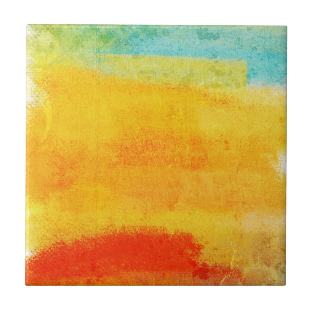Vintage Abstract Painting Tile (Front)
