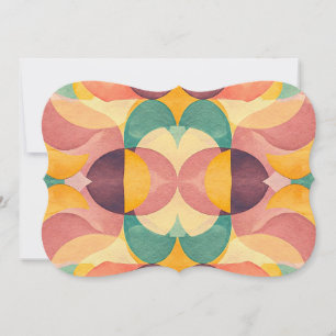 Vintage Abstract Pattern Invitation