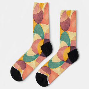Vintage Abstract Pattern Socks