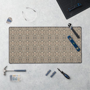Vintage Abstract Quartz Stone Natural Desk Mat