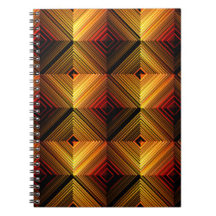 vintage abstract seamless pattern. Brown gradient  Notebook