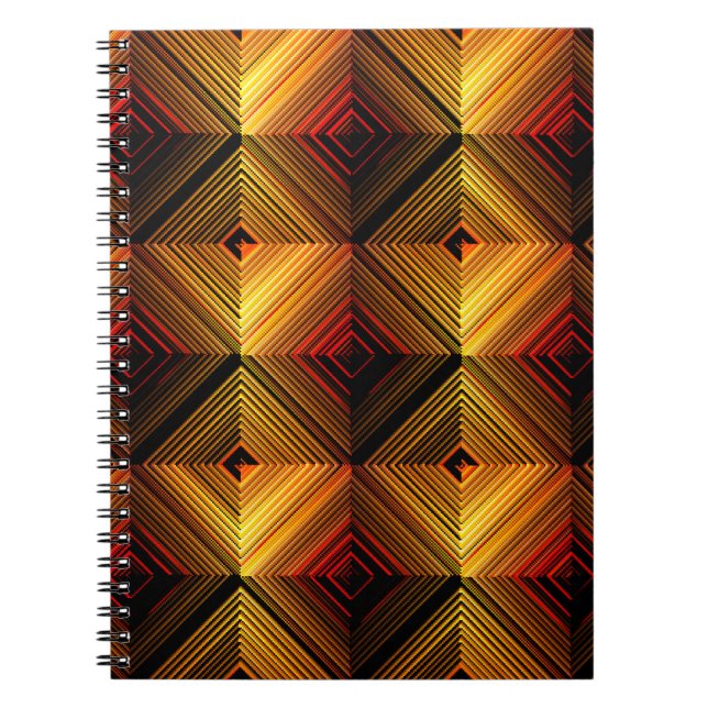 vintage abstract seamless pattern. Brown gradient  Notebook (Front)