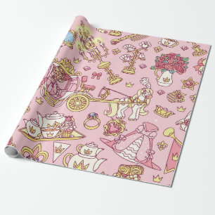 Vintage abstract seamless pattern. Simple Little P Wrapping Paper