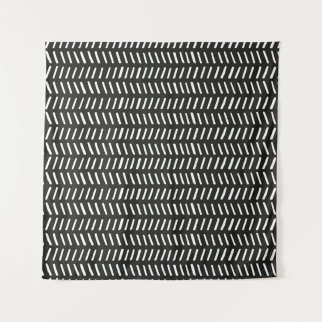 vintage Abstract Stripes Horizontal Seamless Patte Tapestry (Front)