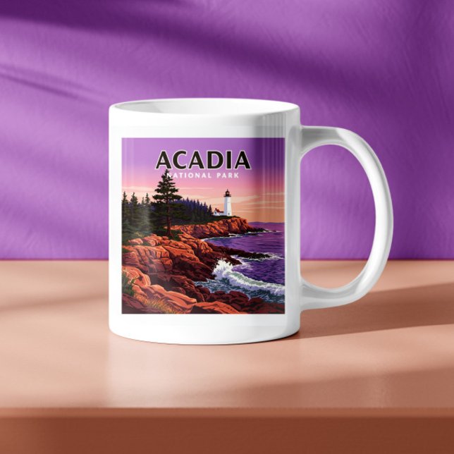 Vintage Acadia National Park Coffee Mug (Creator Uploaded)