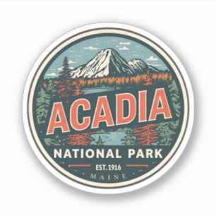 Vintage Acadia National park outdoor nature gifts