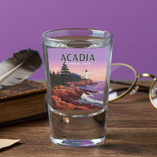 Vintage Acadia National Park Shot Glass