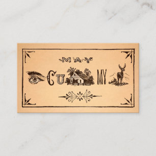 Vintage Acquaintance C U Home Business Card