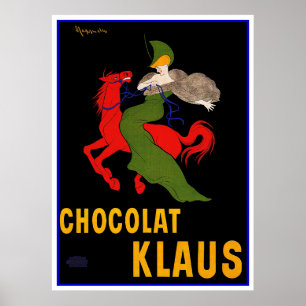 Vintage Ad by Cappiello - Chocolat Klaus Poster