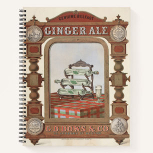 Vintage Ad For Belfast Ginger Ale. 2 Notebook