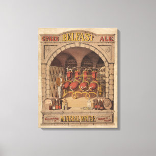 Vintage Ad For Belfast Ginger Ale. Canvas Print