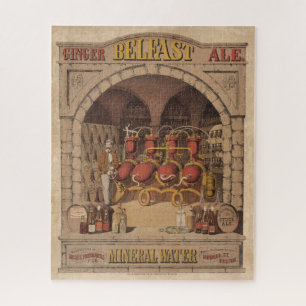 Vintage Ad For Belfast Ginger Ale. Jigsaw Puzzle