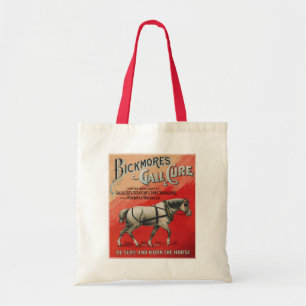 Vintage Ad For Bickmore's Gall Cure For Horses. Tote Bag