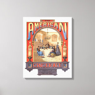 Vintage Ad For Coburn, Lang & Company Ginger Ale. Canvas Print
