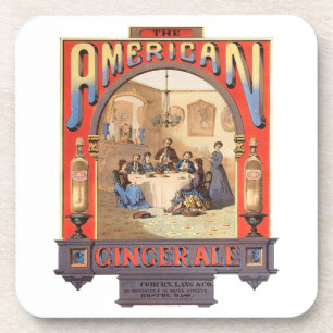 Vintage Ad For Coburn, Lang & Company Ginger Ale. Coaster