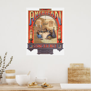 Vintage Ad For Coburn, Lang & Company Ginger Ale. Poster