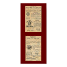 Vintage Ad for Dr Petit's Salve Poster