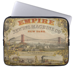 Vintage Ad For Empire Sewing Machine Co., New York Laptop Sleeve