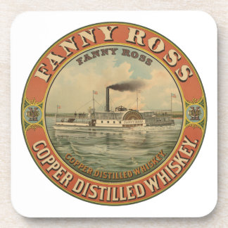 Vintage Ad For Fanny Ross Copper Distilled Whiskey Coaster