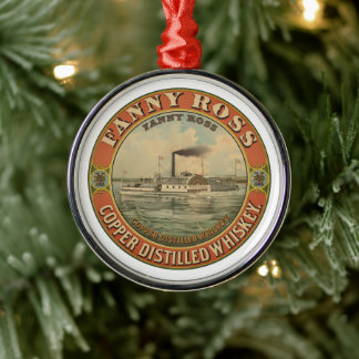 Vintage Ad For Fanny Ross Copper Distilled Whiskey Metal Tree Decoration