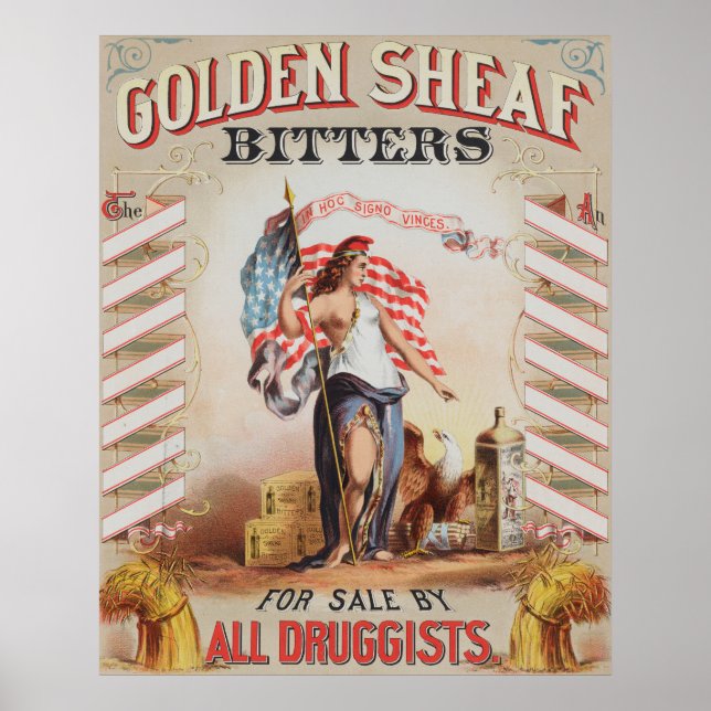 Vintage Ad For Golden Sheaf Bitters Poster (Front)