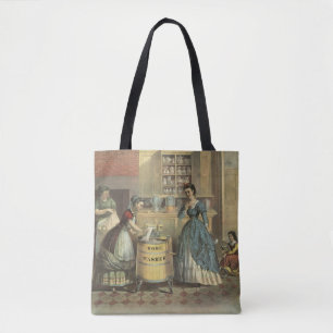 Vintage Ad For Home Washing Machine And Wringer. Tote Bag