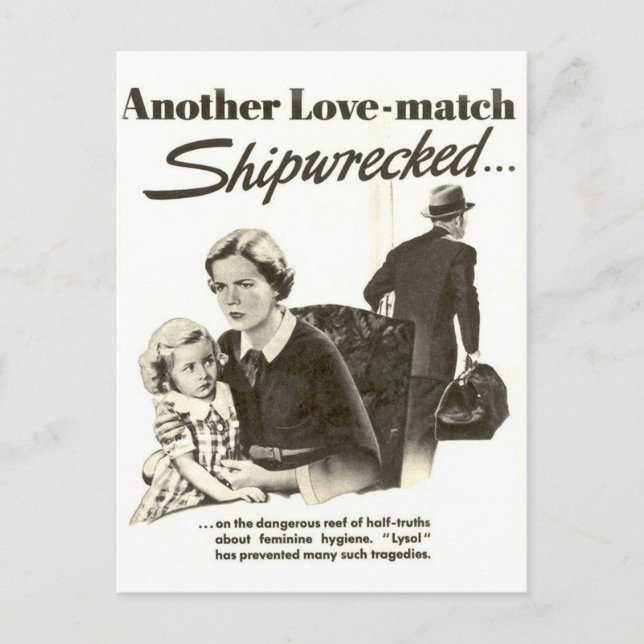 Vintage Ad Graphic Postcard (Front)