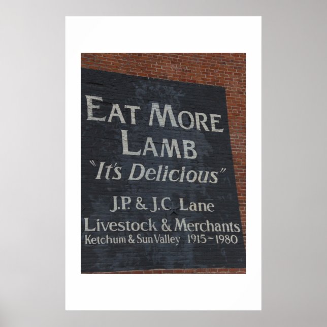 Vintage Ad in Sun Valley Idaho Poster (Front)