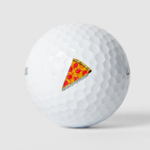 Vintage Ad Pizza Slice Golf Balls