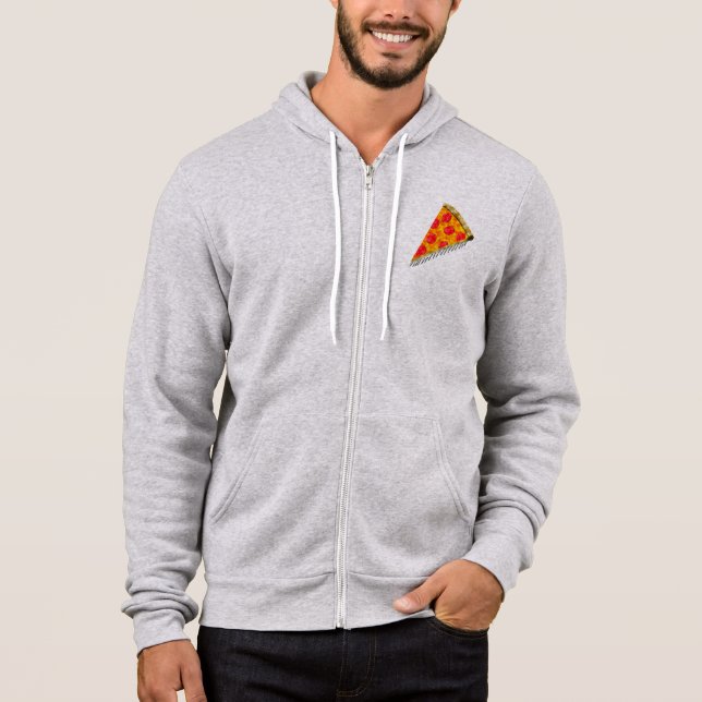 Vintage Ad Pizza Slice Hoodie (Front)