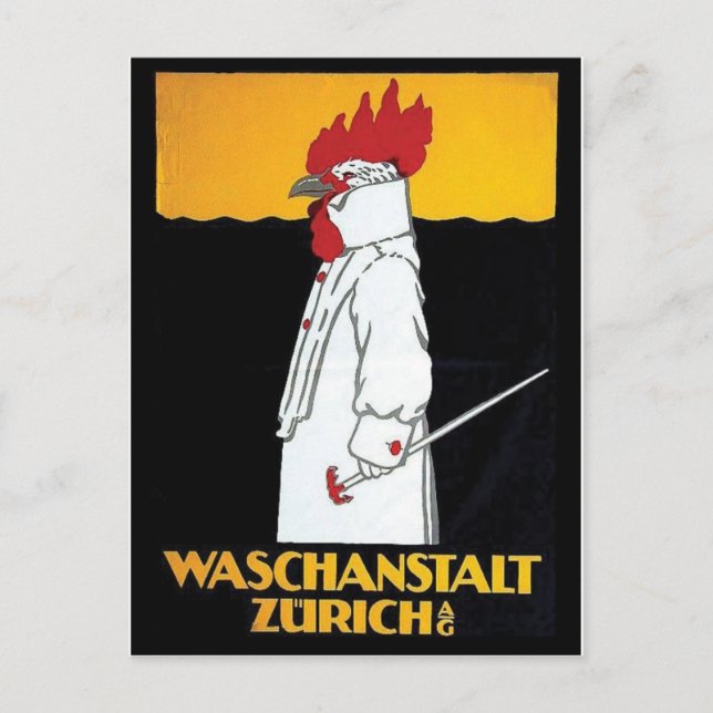 Vintage Ad Poster Postcard (Front)