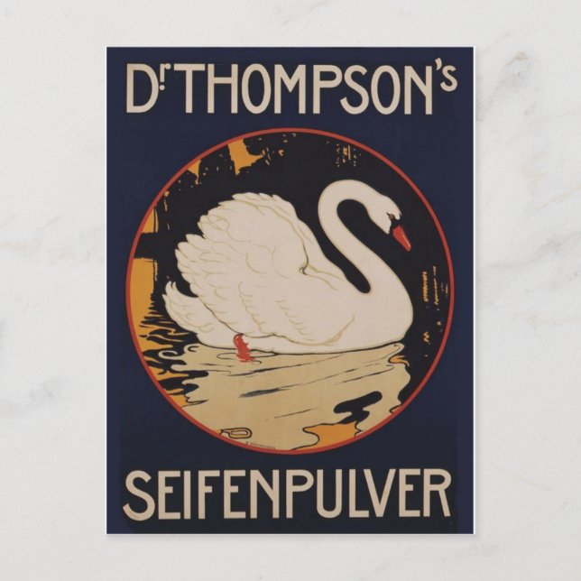 Vintage Ad Poster Postcard (Front)