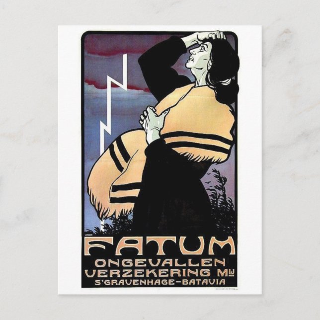 Vintage Ad Poster Postcard (Front)