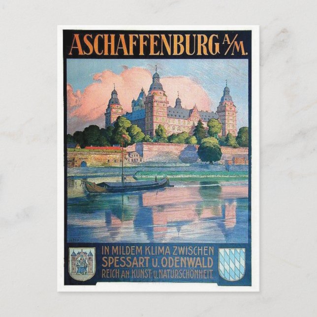 Vintage Ad Poster Postcard (Front)