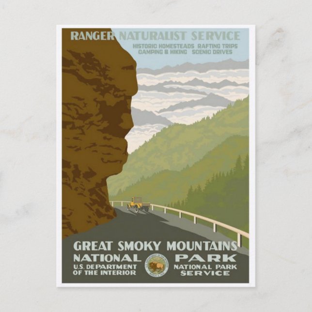 Vintage Ad Poster Postcard (Front)