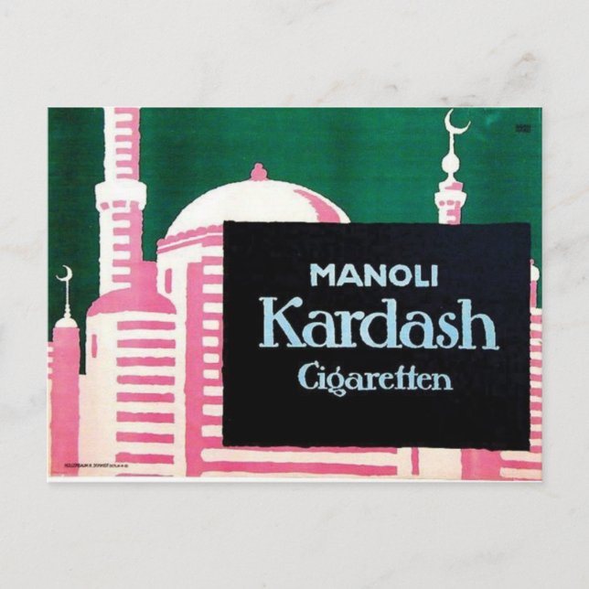 Vintage Ad Poster Postcard (Front)