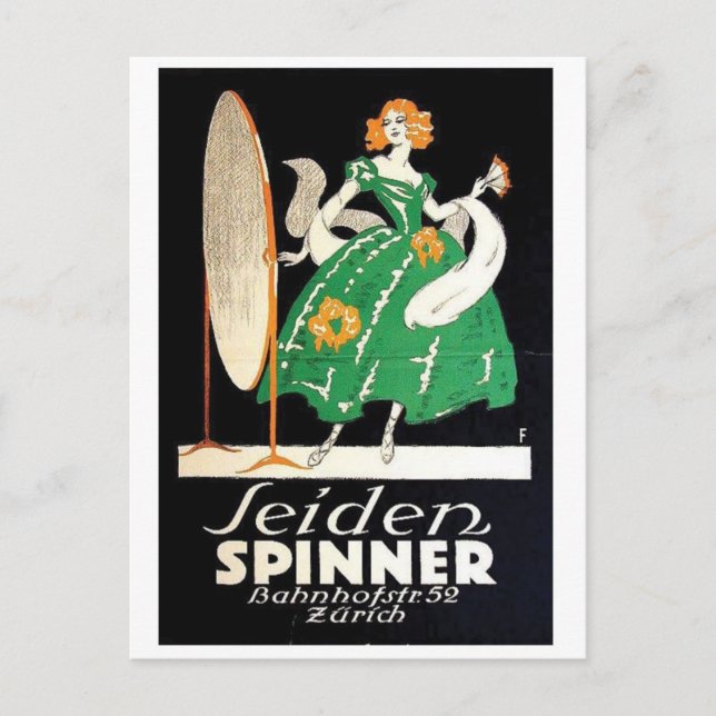 Vintage Ad Poster Postcard (Front)